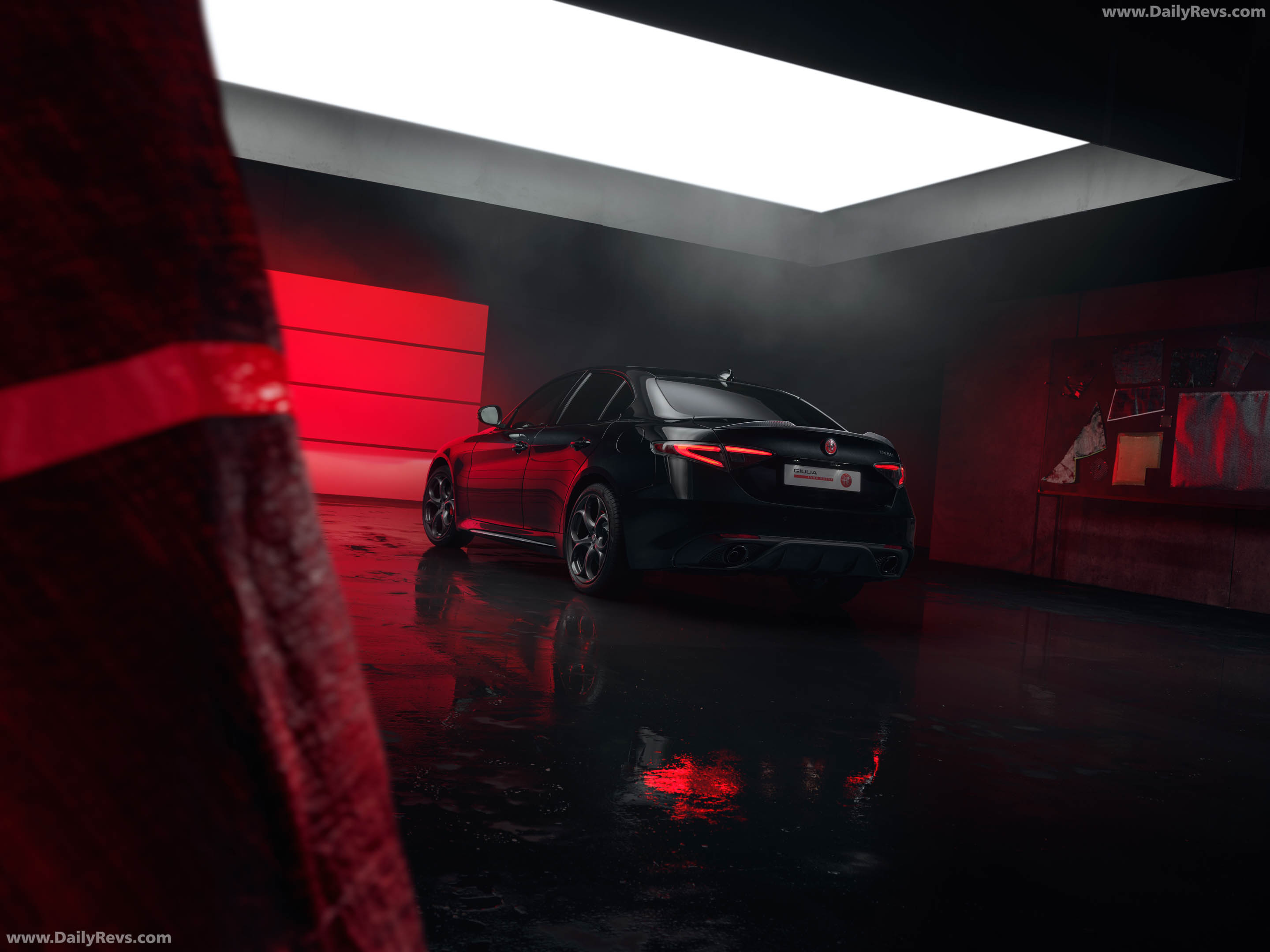 2027 Alfa Romeo Giulia Luna Rossa Rear View